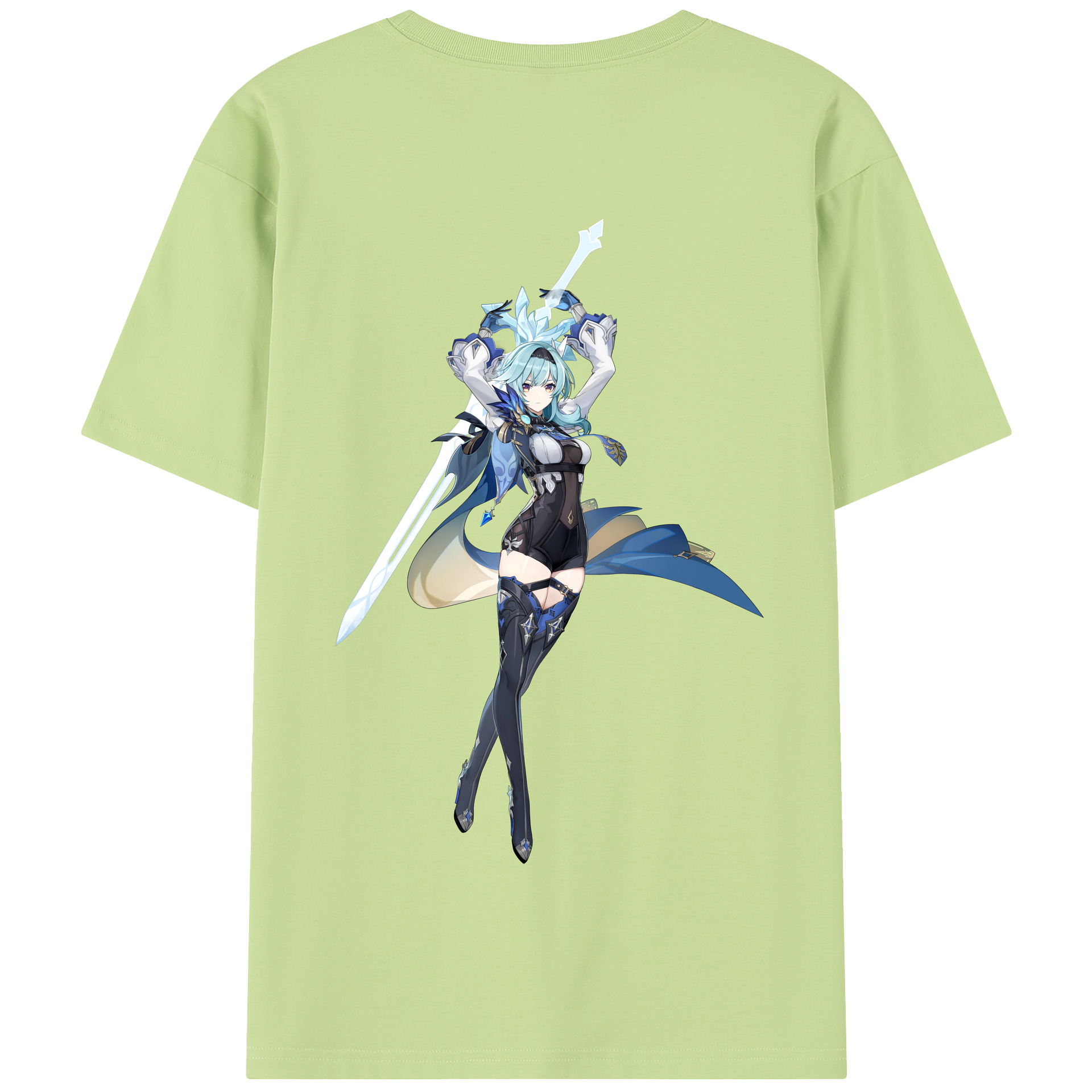 げんし神 优菈 ゆうら genshin Yūra 綿100％半袖Tシャツ（背面プリント）